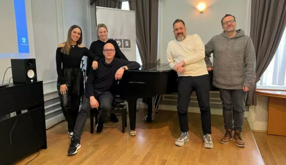 Uredništvo 69. Zagrebačkog festivala: Franka Batelić, Maja Trstenjak, Branimir Mihaljević, Neno Belan, Ante Gelo

