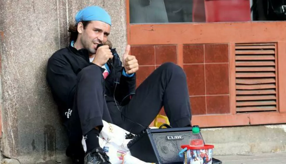 Brnada snimljen 2017. na Trgu Ante Starčevića u Osijeku

