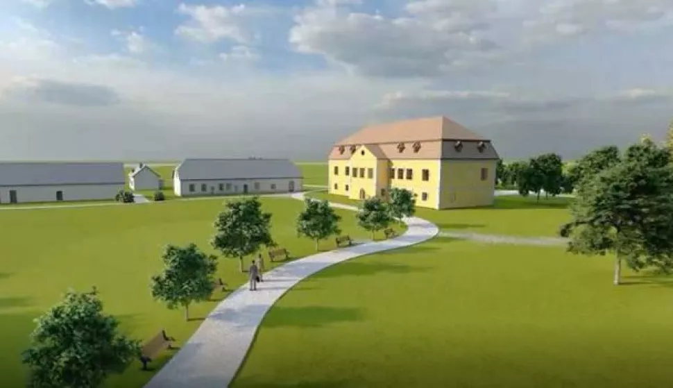 Trenkov dvorac, projekcija kako će izgledati