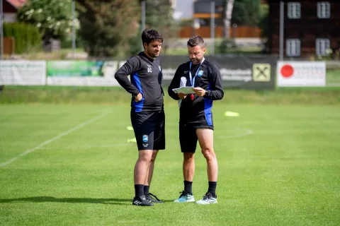 NK Osijek. Federico Coppitelli i Gianluca Cervera (pomoćni trener)