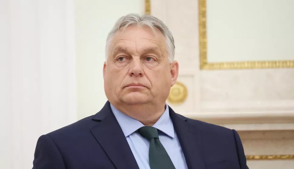 epa11458740 Hungarian Prime Minister Viktor Orban looks on prior to a meeting with Russian President Putin at the Kremlin, in Moscow, Russia, 05 July 2024. Orban arrived in Moscow on a one-day working visit. EPA/VALERIY SHARIFULIN/SPUTNIK/KREMLIN/POOL MANDATORY CREDIT