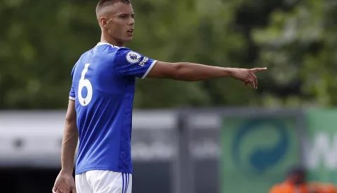 Burton Albion v Leicester City - Pre Season Friendly - Pirelli Stadium Burton upon Trent, England, 24th July 2021. Filip Benkovic of Leicester City the Pre Season Friendly match at the Pirelli Stadium, Burton upon Trent. Picture credit should read: Darren Staples/Sportimage via PA Images Darren Staples Photo: PA Images/PIXSELL