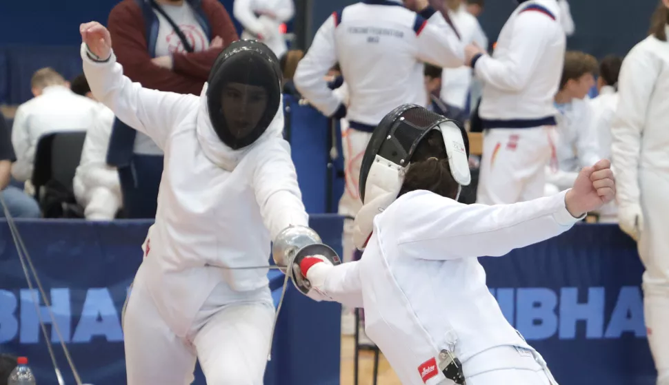 Osijek, 20. 04. 2024., Sportska dvorana Gradski vrt, macevanje, 7. kup Grad OsijekSNIMIO BRUNO JOBST