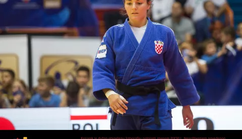 24.09.2016., Zagreb - U sportskoj dvorani Dom sportova odrzava se IJF Judo Grand Prix Zagreb 2016. Barbara Matic - Katarzyna Klys. Photo: Davor Puklavec/PIXSELL