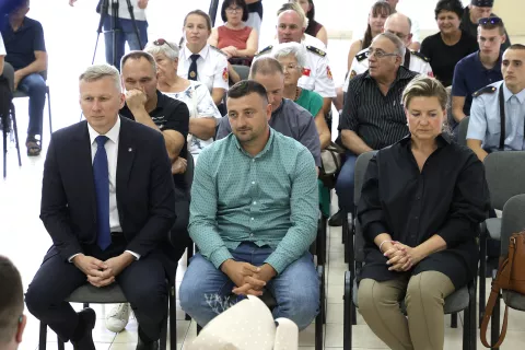 Tenja, 25. 07. 2024., Hrvatski dom Tenja, MO TEnja, polaganje vijenaca, svečana sjednica Vijeca MO Tenja, SNIMIO BRUNO JOBST