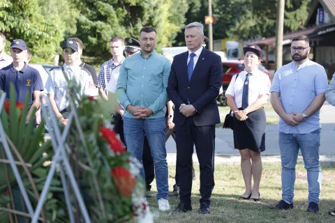 Tenja, 25. 07. 2024., Hrvatski dom Tenja, MO TEnja, polaganje vijenaca, svečana sjednica Vijeca MO Tenja, SNIMIO BRUNO JOBST