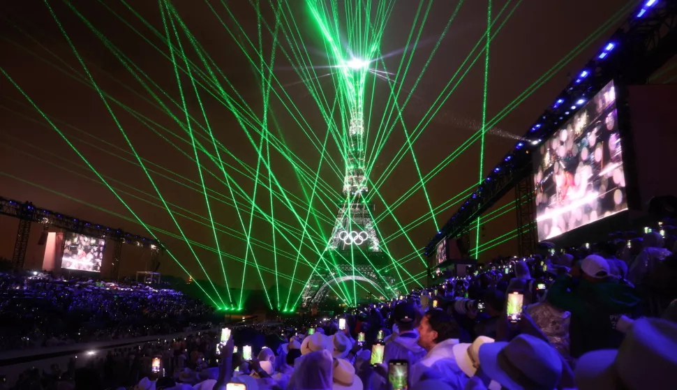 Pariz, 26.07.2024 - Otvaranje Olimpijskih igara Pariz 2024 na Trocadero trgu u Parizu. foto HINA/ POOL/ Damir Sen?ar/ lsd