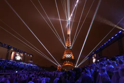 Pariz, 26.07.2024 - Otvaranje Olimpijskih igara Pariz 2024 na Trocadero trgu u Parizu. foto HINA/ POOL/ Damir Sen?ar/ lsd