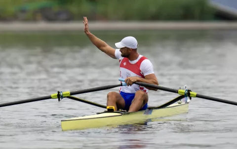 OI: Martin u četvrtfinaluPariz, 27.07.2024. - Hrvatski veslač Damir Martin plasirao se u subotu u četvrtfinale samca na Olimpijskim igrama u Parizu. foto HINA/ Damir SENČAR/ tmfoto Damir Senčar