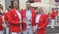 MATOVIĆ, GABRIJEL I PERO VEOČIĆ OI PARIZ 2024FOTO: HBS