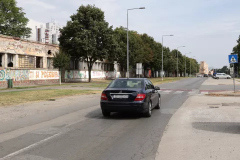 Osijek, 02. 08. 2024., Ulica K. P. Svačića, potez Vukovarska - Cara Hadrijana, Knifer, Kniferova ulicaSNIMIO BRUNO JOBST