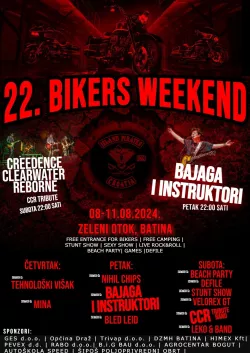 Otočki pirati organiziraju 22. Biker's Weekend u Batini, na Zelenom otoku