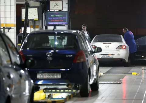 Zagreb, 06.11.2018. - Predsjednica Republike Hrvatske Kolinda Grabar-Kitarović nazočila je obiljeavanju 40. obljetnice djelovanja Autokluba Siget. Na fotografiji Stanica za tehnički pregled Autokluba Siget. foto HINA/ Lana SLIVAR DOMINIĆ/ lsd