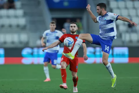 08.08.2024., Opus Arena, Osijek - Prva utakmica treceg pretkola UEFA Konferencijske lige, NK Osijek - Zira FK. Photo: Davor Javorovic/PIXSELL