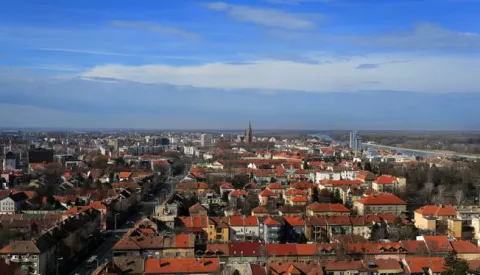 08.02.2016., Osijek - Pogled na grad Osijek iz zraka. Photo: Davor Javorovic/PIXSELL