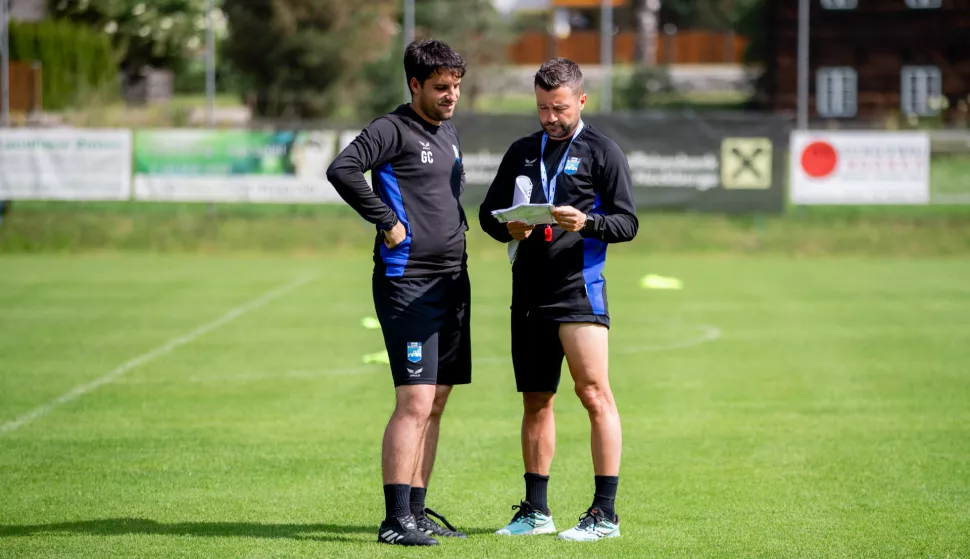 NK Osijek. Federico Coppitelli i Gianluca Cervera (pomoćni trener)