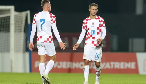 17.10.2023., Stadion Velika Gorica, Velika Gorica - Kvalifikacije za U-21 UEFA Euro 2025, skupina G, Hrvatska - Bjelorusija. Photo: Goran Stanzl/PIXSELL