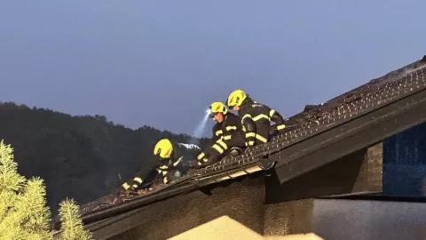 SLATINA, Požar na obiteljskoj kući, 24.08.2024., snimio Robert Turkalj