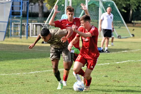 sport...vukovar...24.08.2024.supersport prva nl 24./25. 02. kolo vukovar1991 - zrinski osjecko 1664- 26 tabinas paul bismarck i 23 kupresak tin;foto Gordan Panić