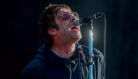 The singer Liam Gallagher during a performance on the third day of the Mad Cool 2023 festival, which opens in Villaverde Alto, on July 8, 2023, in Madrid (Spain). Liam Gallagher is an English singer, songwriter, critic and musician, known for having been the lead singer of Oasis and Beady Eye, the group that integrated some members of Oasis after their separation? Mad Cool 2023 is the most important music festival in Madrid and one of the most important nationally. This year, it premieres new location and enclosure: 185,000 square meters that are located in Villaverde and has eight stages. Since its birth in 2016, Mad Cool has climbed steps to become one of the Spanish festival events with the most ambitious lineup. Photo by Ricardo Rubio/Europa Press/ABACAPRESS.COM Photo: Europa Press/ABACA/ABACA