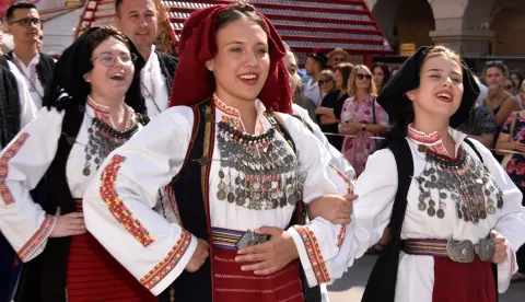 slavonija...vinkovci...17.09.2023.svecani mimohod 65 kud-ova 58. vinkovackih jeseni;foto Gordan Panić