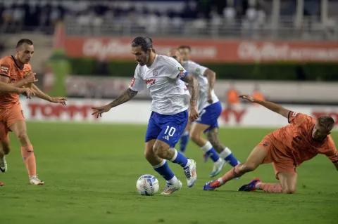 Split, 31.8.2024.- Utakmica 5. kola HNL-a Hajduk - Osijek na stadionu Poljud. Na slici Marko Livaja. foto HINA/ Mario STRMOTI?/ ua