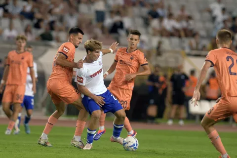 Split, 31.8.2024.- Utakmica 5. kola HNL-a Hajduk - Osijek na stadionu Poljud. foto HINA/ Mario STRMOTI?/ ua