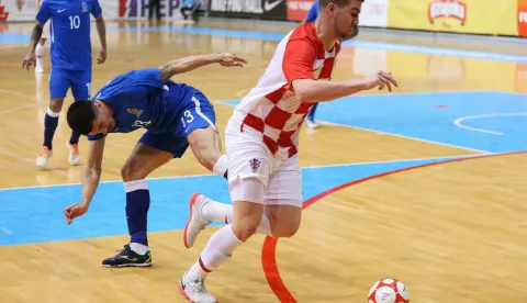 29.01.2020.Osijek, SD Gradski vrt - Elitno kolo kvalifikacija za Svjetsko prvenstvo u futsalu Hrvatska - Azerbajdzan. Photo: Davor Javorovic/PIXSELL