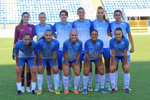 Osijek, 04. 09. 2024, Stadion Gradski vrt. UEFA Women's Champion League. First qualifying round. ŽNK Osijek - Spartak Myjava. ŽNK Osijek.snimio GOJKO MITIĆ