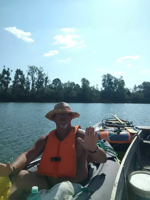 Zdravko Draganović kajakom u je u dva navrata doplovio od Zagreba do Županjeustupljena fotografija