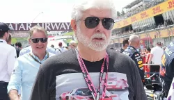 30.06.2024, Red Bull Ring, Spielberg, Formula 1 Austrian Grand Prix 2024, pictured director George Lucas PhotoHasan Bratic/DPA