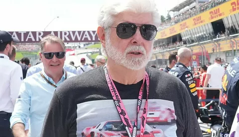 30.06.2024, Red Bull Ring, Spielberg, Formula 1 Austrian Grand Prix 2024, pictured director George Lucas PhotoHasan Bratic/DPA