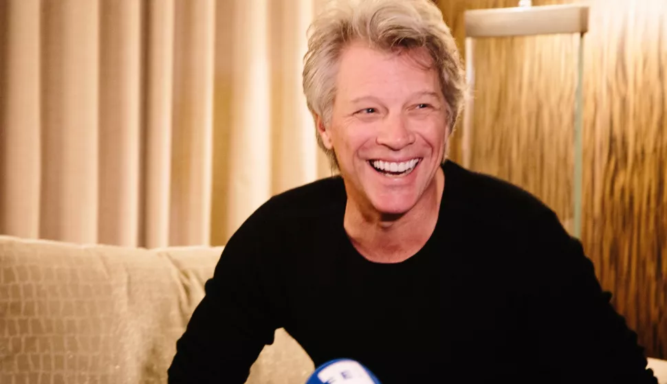 epa07130660 US founder and frontman of rock band Bon Jovi, Jon Bon Jovi, smiles during a press interview in New York, New York, USA, 29 October 2019. Bon Jovi will be back in Spain after six years in 2019 as part of the just announced European Tour that will visit countries as Russia, Estonia, Sweden, Norway, Holland, UK, Gerrmany, Denmark, Poland, Spain, Belgium, Austria, Switzerland, and Romania in a total of 18 cities. EPA/ALBA VIGARAY