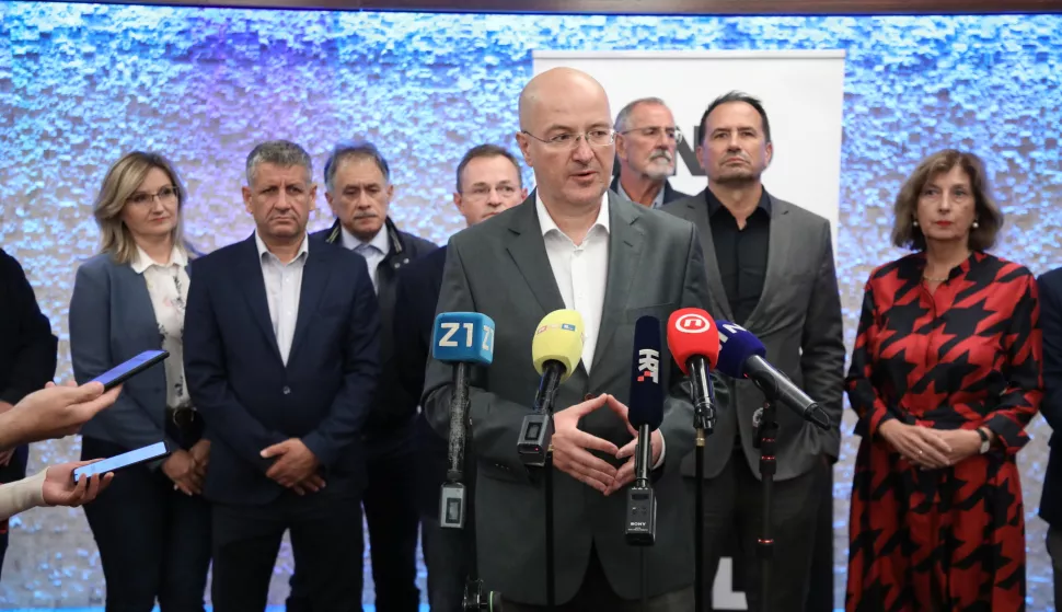 Zagreb, 12.09.2024. Konferencija za medije Maria Radića sa suradnicima uoči sastanka inicijative za osnivanje nove političke stranke. Na fotografiji Mario Radić.foto HINA/ Admir BULJUBAŠIĆ/ abu