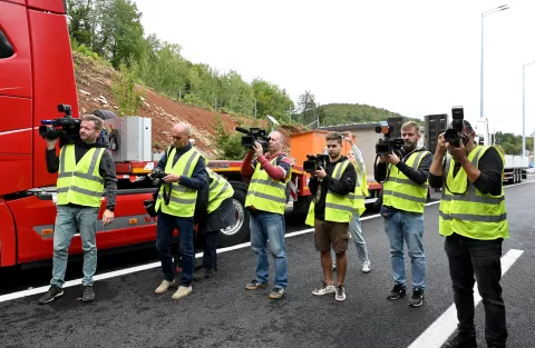 RIJEKA, 13. 09. 2024. - Otvaranje druge cijevi, tunel Učka, obilazak za novinare,  SNIMIO: VEDRAN KARUZA