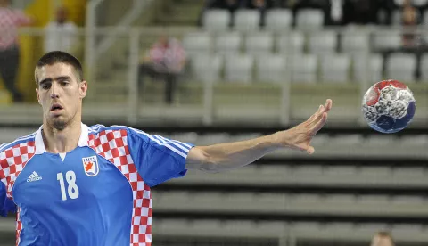 07.04.2012., Arena, Varazdin - Kvalifikacije za Olimpijske igre - rukomet muskarci, Cile-Hrvatska. Marko Matic.rPhoto: Vjeran Zganec Rogulja/PIXSELL