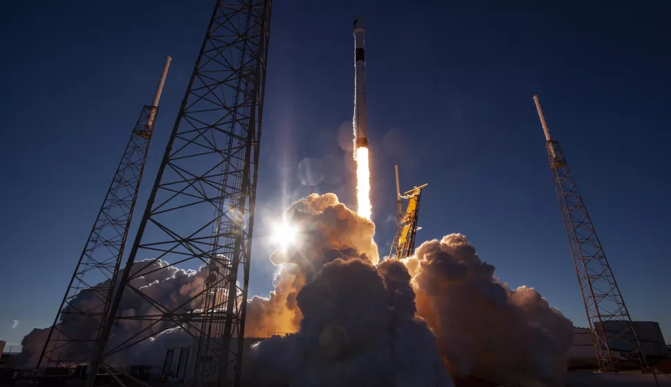 epa07247169 A handout photo made available by SpaceX shows the Falcon 9 reusable rocket at liftoff, while carrying the US Air Force's Global Positioning System III space vehicle into orbit, at the Space Launch Complex in Cape Canaveral, Florida, USA, 23 December 2018. The launch was the first national security mission for SpaceX, a private space transportation company founded by Elon Musk. EPA/SPACEX/HANDOUT HANDOUT EDITORIAL USE ONLY/NO SALES