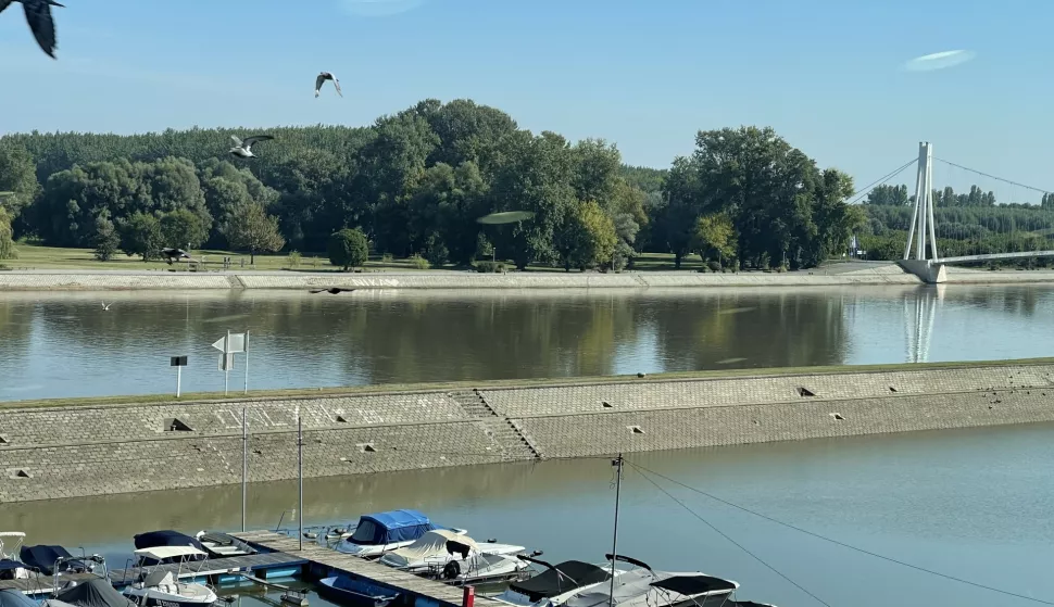 Osijek, 18. 09. 2024., zimska luka; vodostaj; Drava; rijeka DravaSNIMIO BRUNO JOBST