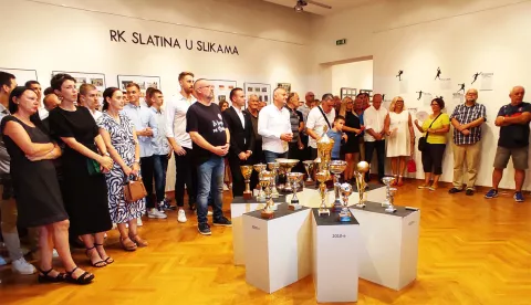 SLATINA, 70 godina Rukometnog kluba Slatina, izložba, 06.09.2024., snimio Petar Žarković