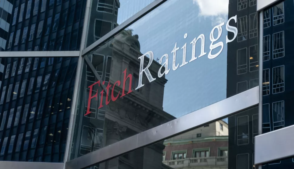 View of Fitch Rating Headquarters in New York on August 2, 2023 day after company downgraded US long-term debt from AAA to AA+ which led to Dow Jones was down by almost 350 points. (Photo by Lev Radin/Sipa USA) Photo: Lev Radin/SIPA USA