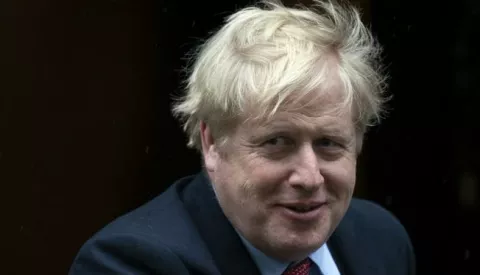 epa08354098 (FILE) British Prime Minister Boris Johnson ahead of greeting Prime Minister of Croatia Plenkovic for a meeting at 10 Downing Street in London, Britain, 24 February 2020 (re-issued 27 March 2020). According to reports on 09 April 2020, British Prime Minister Boris Johnson was moved out of intensive care., but he remains hospitalized after persistent coronavirus symptoms. EPA/WILL OLIVER *** Local Caption *** 55901349