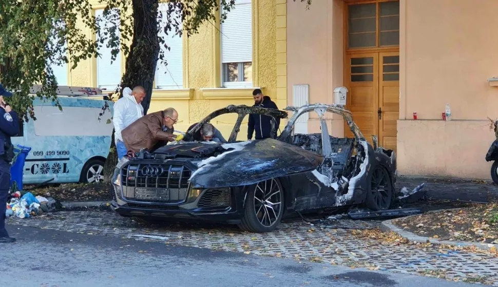 Izgorio automobil u Stepinčevoj ulici u Osijeku