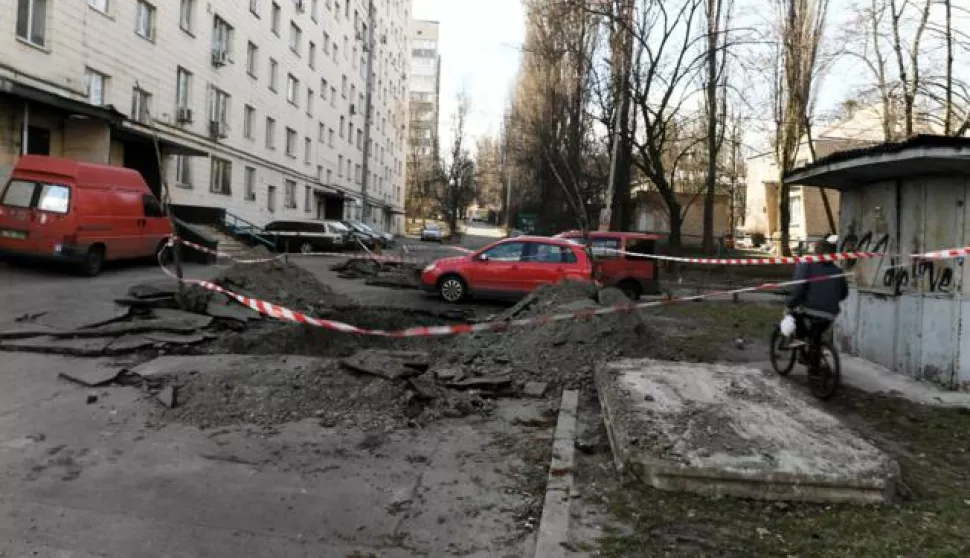 Kijev, Ukrajina, 27.03.2022. - Razaranje Kijeva. U toku je invazija Rusije na Ukrajinu. foto (kf) PAP/Andrzej Lange