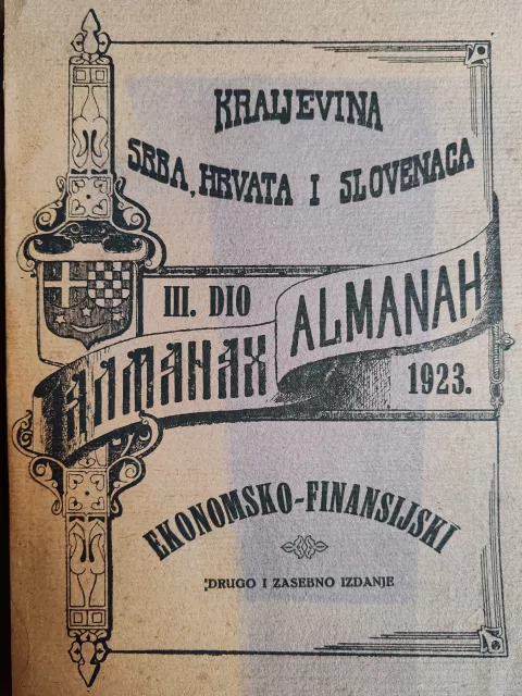 Almanah Kraljevine SHS iu 1923. godinesajam antikviteta - AntikfanatikOsijek, 5. listopada 2024.