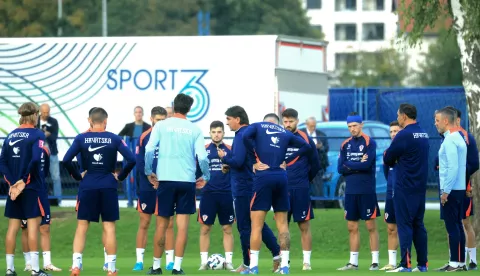 Zagreb,8.10.2024.Trening hrvatske nogometne reprezentacije uoči utakmice Lige nacija sa Škotskom.foto HINA/ Tomislav Pavlek/ tp