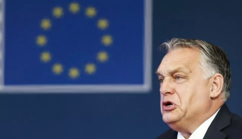 epa09643358 Hungary's Prime Minister Viktor Orban arrives for an EU Summit at the European Council building in Brussels, Belgium, 15 December 2021. EU leaders will try to rescue their outreach to five former Soviet republics of eastern Europe, all of which would-be partners undermined by Russian meddling and regional strife. EPA/JOHANNA GERON/POOL