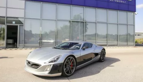 23.07.2016., Sveta Nedelja - Mate Rimac sa svojim Concept_One automobilom na baterije jedan od najbrzih automobila na svijetu proizveden u Hrvatskoj. Photo: Igor Soban/PIXSELL------2 stupca colornovosti