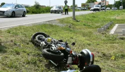 Slavonski Brod, 21.06.2022., - U sudaru na Sjevernoj veznoj cesti u Slavonskom Brodu u utorak oko 12,30 sati ћivot je izgubio 47-godiљnji vozaи motocikla, izvijestila je policija, a nesluћbeno se doznaje da je stradao poduzetnik Zlatko Majstoriж.foto HINA/ ik