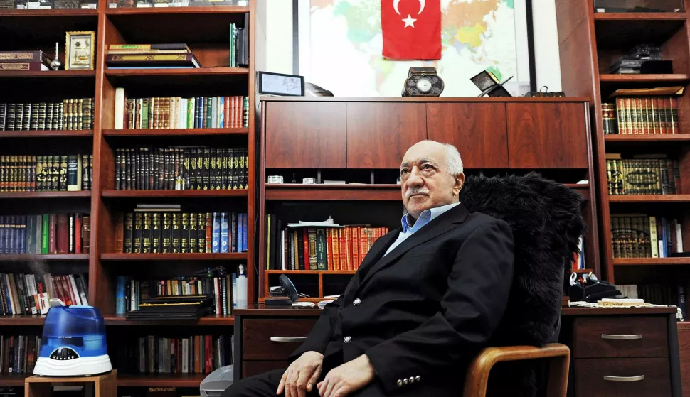 File picture of Fethullah Gulen is seen at his home in his property, Saylorsburg, PA, USA, on March 10, 2014. Fethullah Gulen, the Turkish cleric accused of masterminding a bloody attempted coup in 2016, has died aged 83, on Monday October 21, 2024, the Turkish foreign minister has confirmed. The cleric, who had been living in self-imposed exile in the USA, died after being admitted to a Pennsylvania hospital, according to reports in Turkish media. Sometimes described as Turkey's second most powerful man, Gulen was the spiritual leader of the Gulen movement, a powerful Islamic community with followers in Turkey and worldwide. Turkey's President Recep Tayyip Erdogan blamed the Gulen movement for the 2016 attempted coup, accusations Gulen denied. Photo by Depo Photos/AbACAPRESS.COM Photo: Depo Photos/ABACA/ABACA