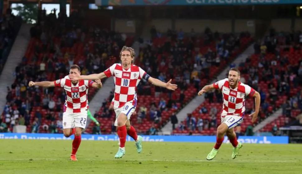 22.06.2021., Glasgow, Skotska - Hampden Park. UEFA Europsko prvenstvo 2020, skupina D, 3. kolo, Hrvatska - Skotska. Luka Modric. Photo: Luka Stanzl/PIXSELL